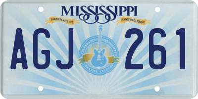 MS license plate AGJ261