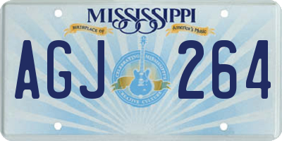 MS license plate AGJ264