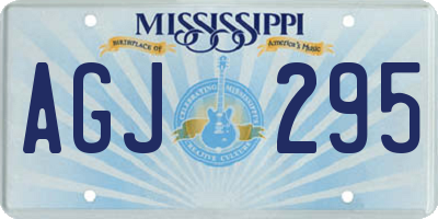 MS license plate AGJ295