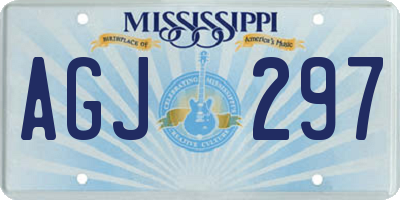 MS license plate AGJ297