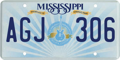 MS license plate AGJ306
