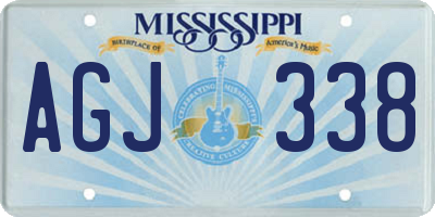 MS license plate AGJ338