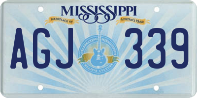 MS license plate AGJ339