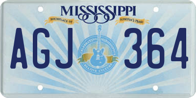 MS license plate AGJ364