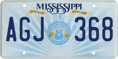MS license plate AGJ368