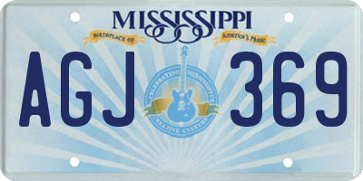 MS license plate AGJ369