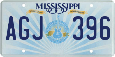 MS license plate AGJ396