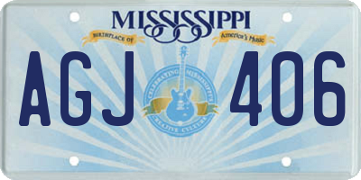 MS license plate AGJ406