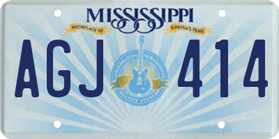 MS license plate AGJ414