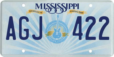 MS license plate AGJ422