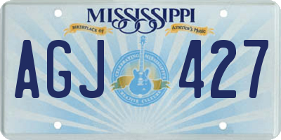 MS license plate AGJ427