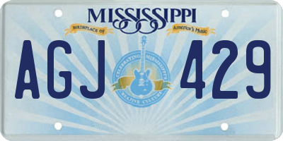 MS license plate AGJ429