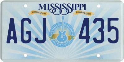 MS license plate AGJ435