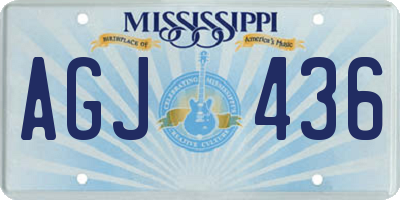 MS license plate AGJ436