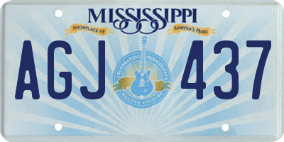 MS license plate AGJ437