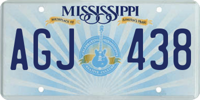 MS license plate AGJ438