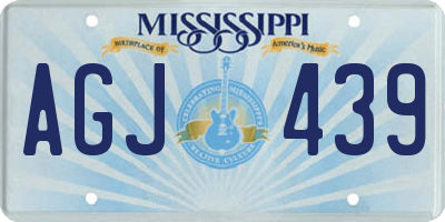 MS license plate AGJ439