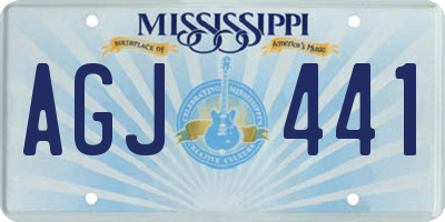 MS license plate AGJ441