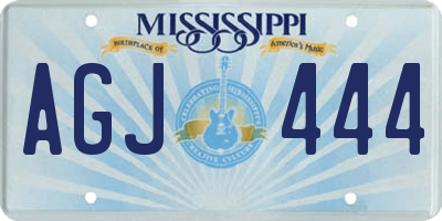 MS license plate AGJ444