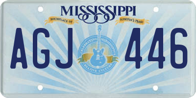 MS license plate AGJ446