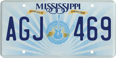 MS license plate AGJ469