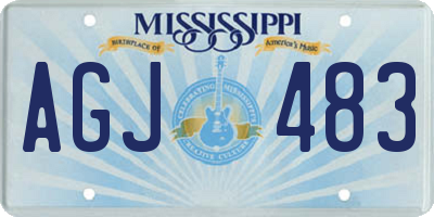 MS license plate AGJ483