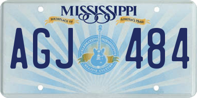 MS license plate AGJ484