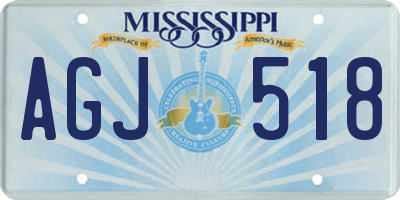 MS license plate AGJ518