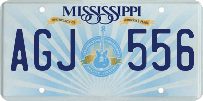 MS license plate AGJ556