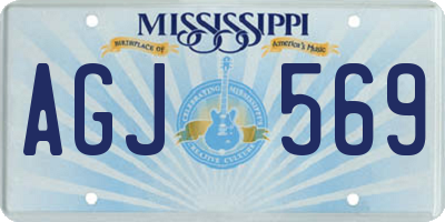 MS license plate AGJ569