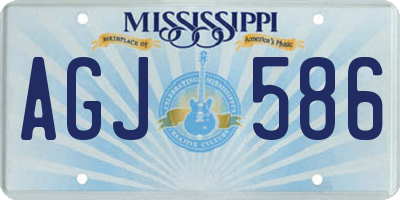 MS license plate AGJ586