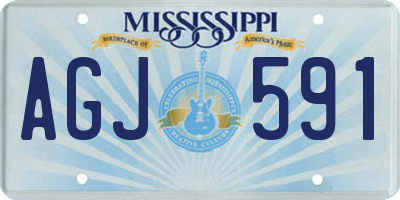MS license plate AGJ591