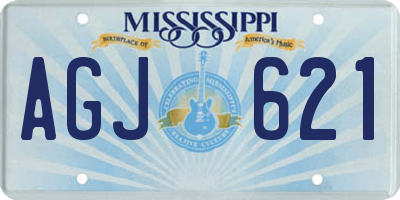 MS license plate AGJ621