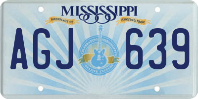 MS license plate AGJ639