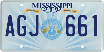 MS license plate AGJ661