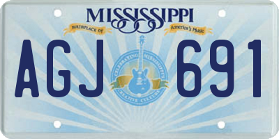 MS license plate AGJ691
