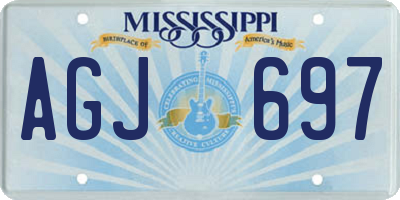 MS license plate AGJ697