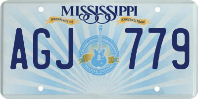 MS license plate AGJ779