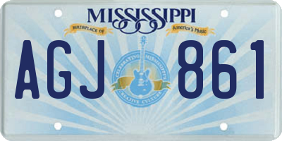 MS license plate AGJ861