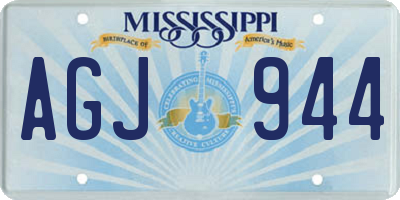 MS license plate AGJ944