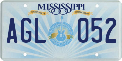 MS license plate AGL052