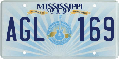 MS license plate AGL169