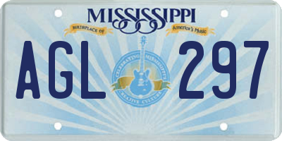 MS license plate AGL297