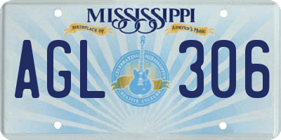 MS license plate AGL306