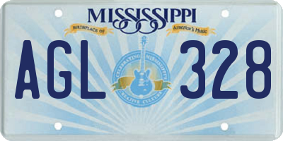 MS license plate AGL328