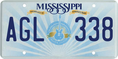 MS license plate AGL338