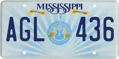 MS license plate AGL436