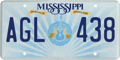 MS license plate AGL438
