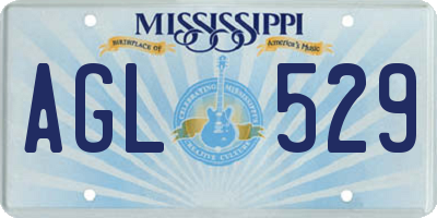 MS license plate AGL529