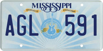 MS license plate AGL591